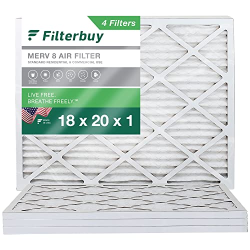 Filterbuy MERV 8 Air Filter (4-Pack)