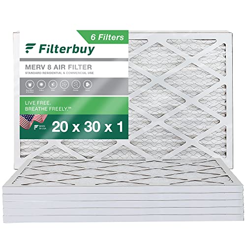 Filterbuy MERV 8 Air Filter (6-Pack)