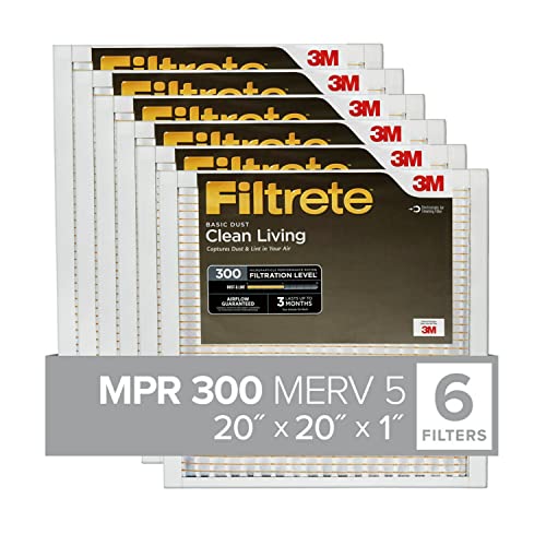 Filtrete Clean Living Basic Dust 3-Month Pleated Air Filters