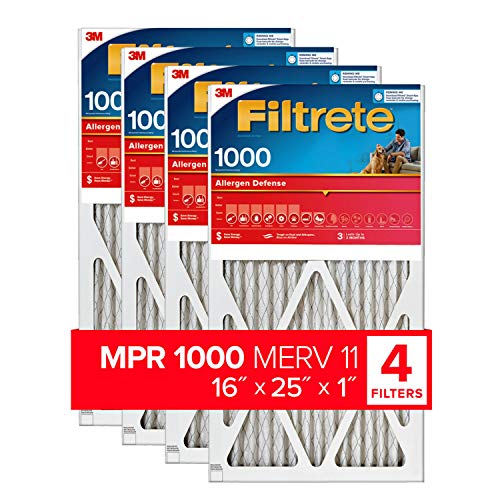 Filtrete MPR 1000 Air Filter, 4 Filters