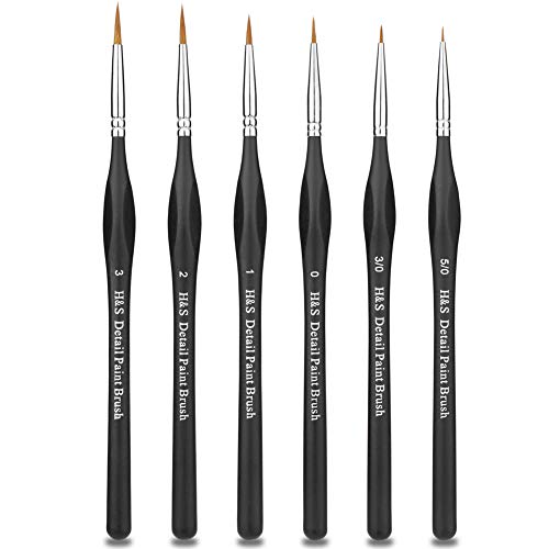 Mr. Pen- Miniature Paint Brushes, 9 Pcs, Detail Paint Brush Set, Fine Paint Brush, Fine Detail Paint Brush Set, Detail Paint Brushes, Model Paint