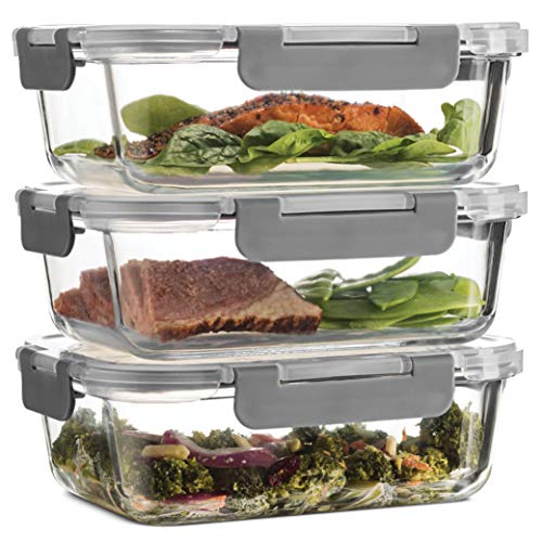 FineDine Glass Food Storage Containers Set