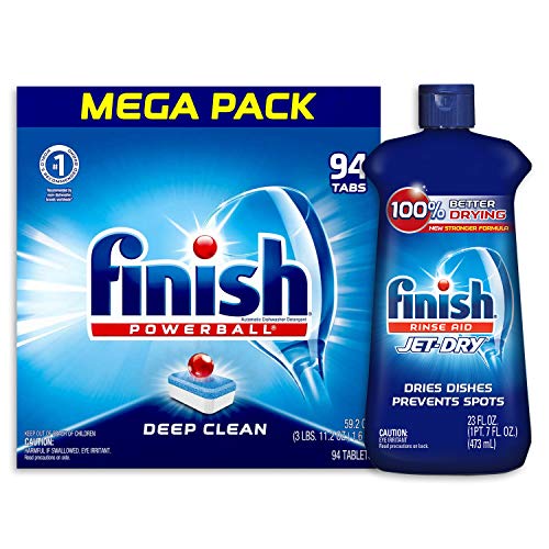 Finish Dishwasher Rinse Aid & Detergent Combo