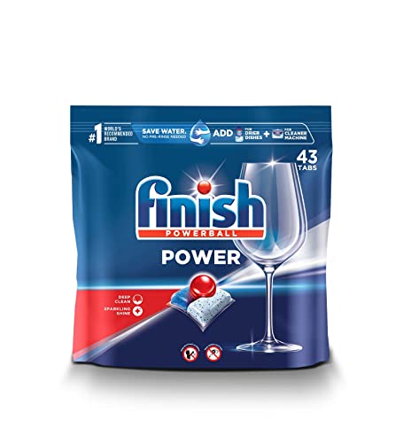 Finish Power - 43ct Dishwasher Detergent with Powerball Technology