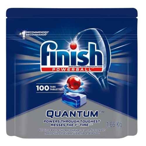 Finish Quantum Powerballs Dishwashing Detergent Tabs 3.52 Lb, 100 Tabs