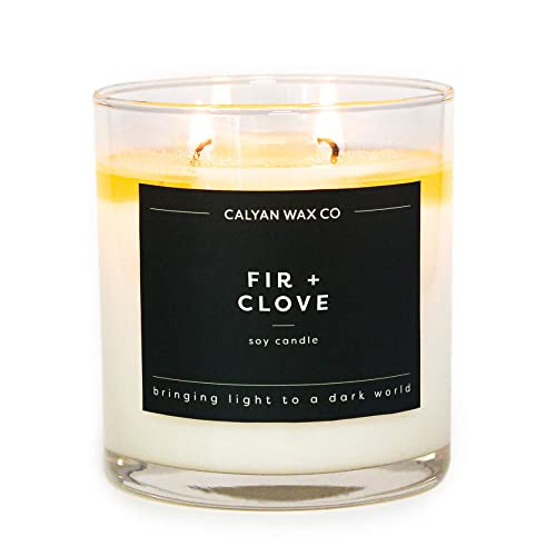 Fir & Clove Scented Soy Holiday Candle - 8.8 oz by Calyan Wax Co.