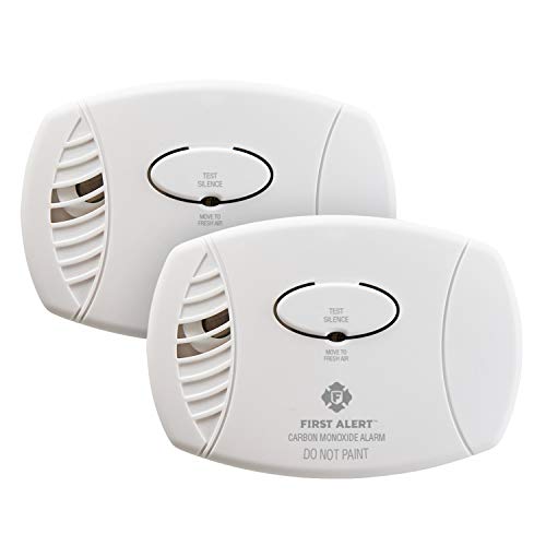 FIRST ALERT Carbon Monoxide Detector, Battery Operated, 2-Pack