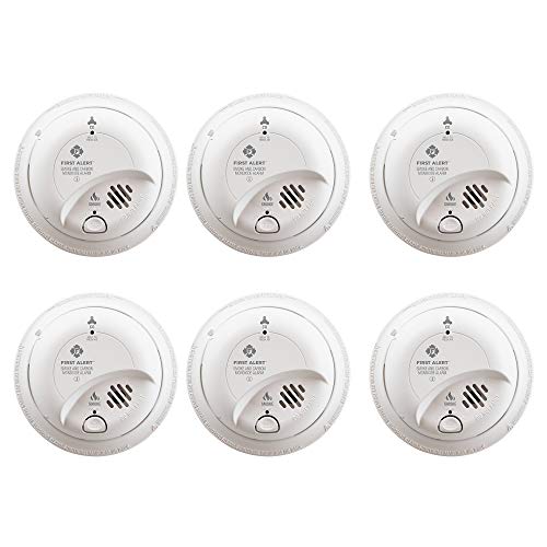 First Alert Hardwired Smoke and Carbon Monoxide Detector (CO) - 6-Pack