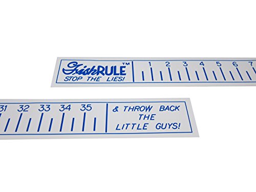 Quik Measure Pro Fish Rulers Metric Measuring Sticker Ruler - 100cm Tape  Decal - Transparent Self Adhesive - Waterproof Clear Design Perfect for