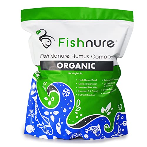 Fishnure Organic Humus Compost Fertilizer - 8 lb