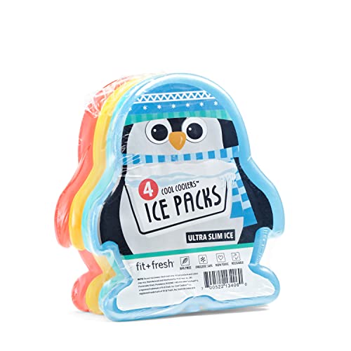 Fit & Fresh Penguins Cool Coolers Lunch Ice Packs