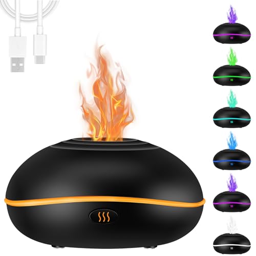 Flame Diffuser Humidifier with 7 Fire Colors