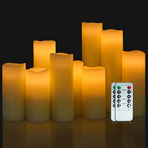 Flameless Battery Operated Candle Set with Remote