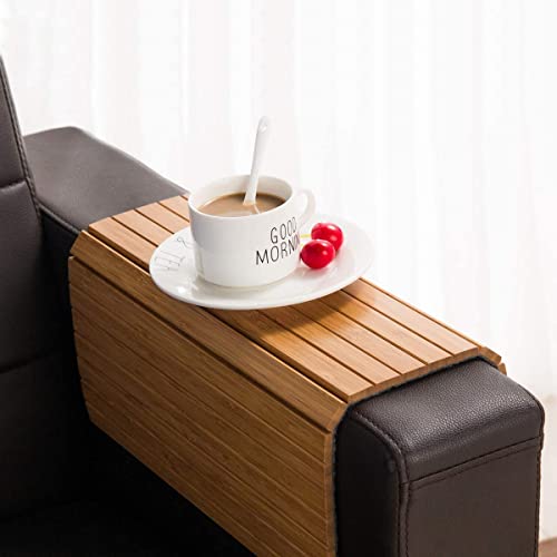 Flexible and Foldable Sofa Arm Tray Table
