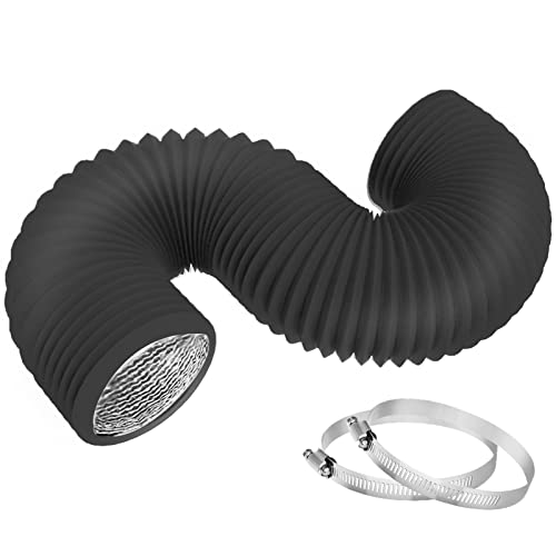Flexible Insulated Air Ducting, Vent Hose PVC Aluminum Foil with 2 Clamps