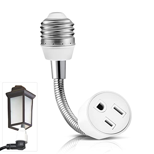 Flexible Light Socket Plug Adapter with Extension Cord