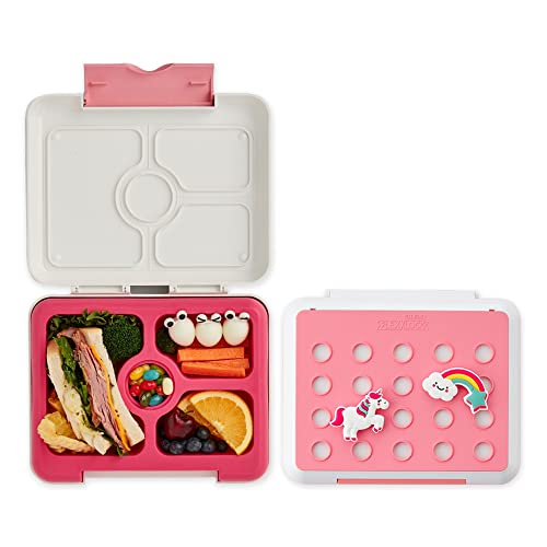 FLEX&LOCK Kids Platinum Silicone Lunch Box Set - Unicorn Pink