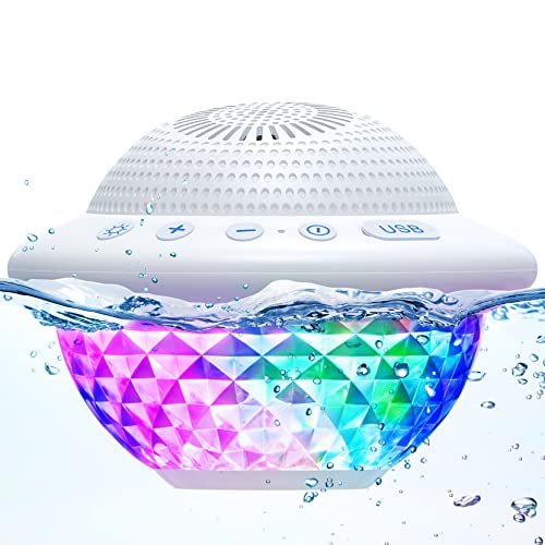 Floating Pool Speaker with LED Lights & Bluetooth