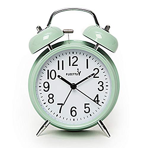 FLOITTUY Twin Bell Alarm Clock with Backlight