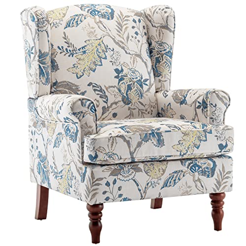 Floral Print Accent Chair