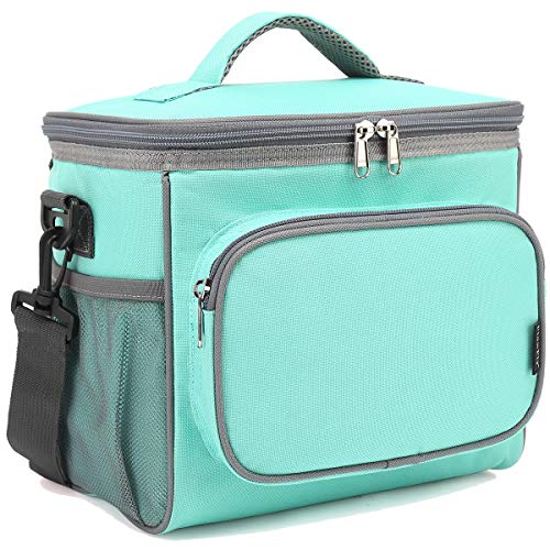 FlowFly Insulated Lunch Bag Men Women Large Jade