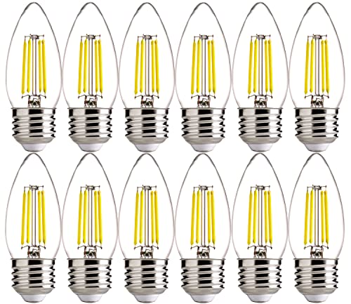 FLSNT 5000K Daylight Dimmable LED Candelabra Bulbs
