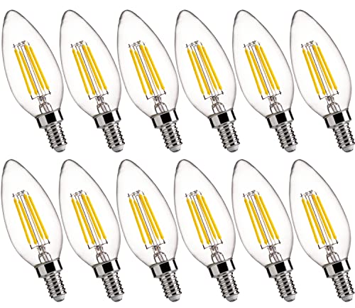 FLSNT 5000K Dimmable LED E12 Candelabra Bulbs