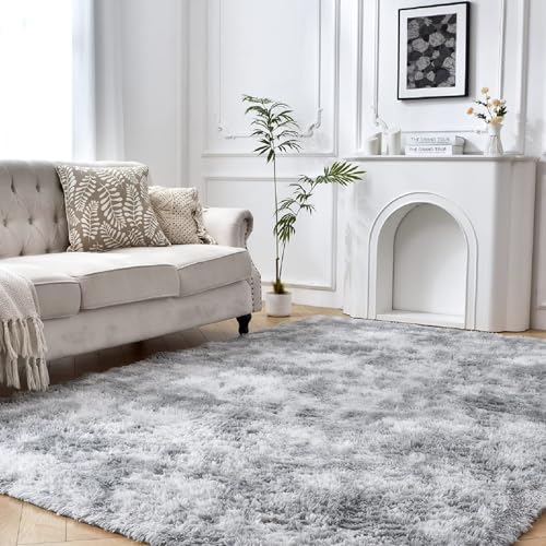 Fluffy Shag Area Rugs for Bedroom and Living Room