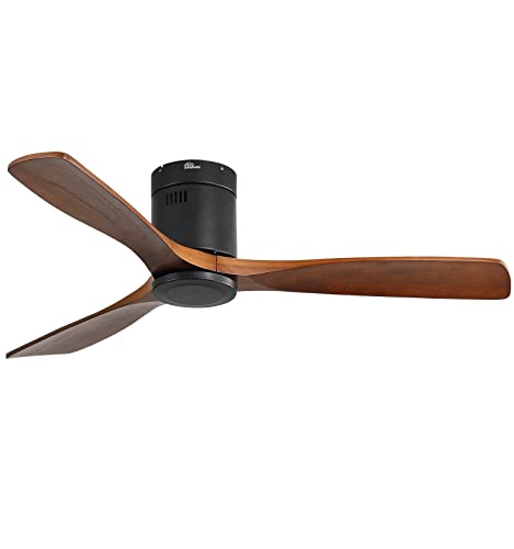Flush Mount Ceiling Fan with Remote Control