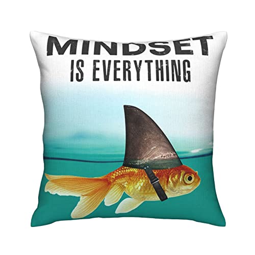 FLYSWALLOW Mindset is Everything Throw Pillow Case