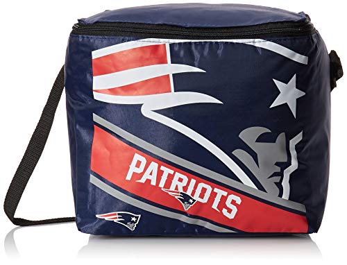 FOCO New England Patriots Big Logo Stripe 12 Pack Cooler