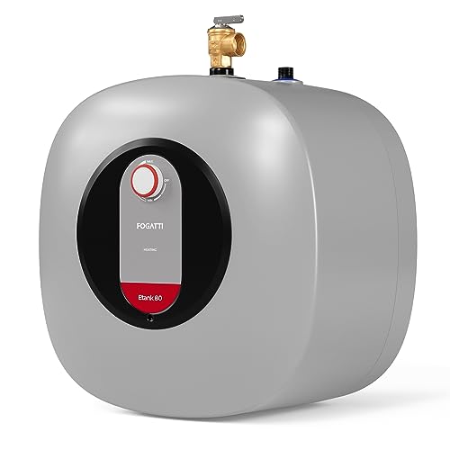 FOGATTI 8.0 Gallon Mini Tank Water Heater: Instant Hot Water 120V 1440W