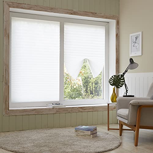 Foiresoft Temporary Window Blinds, No Tools, Cordless Light Filtering