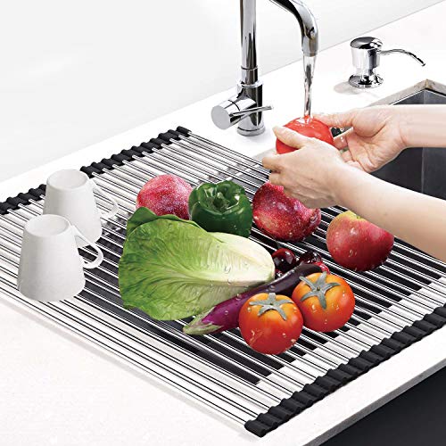 Foldable Dish Drying Rack for Kitchen Sink