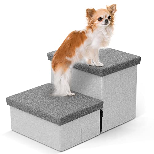 Foldable Dog Stairs with Storage