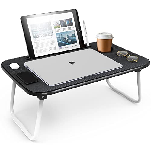 Foldable Laptop Desk - Black Lap Table