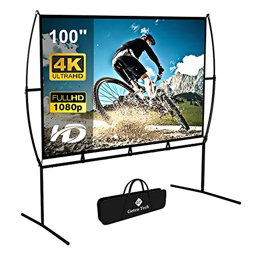 Foldable Portable Movie Screen with Stand - 100 Inch