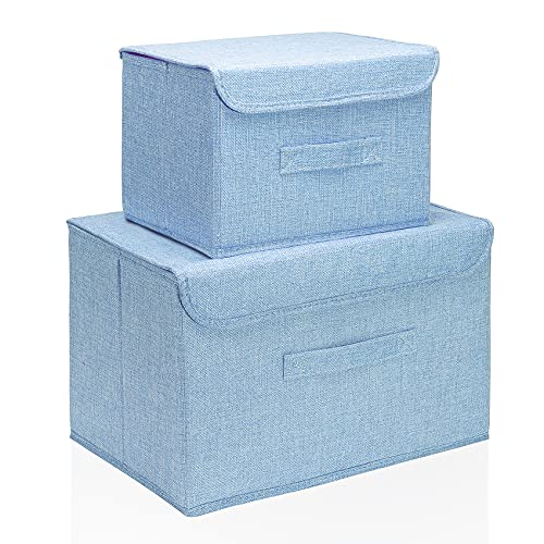 Foldable Storage Box Set with Lids