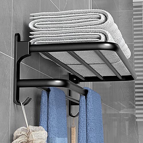 Foldable Towel Rack with Towel Bar Holder