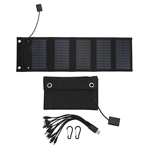 EVGATSAUTO 25W Solar Panel Pack IP65 Waterproof with USB Cable