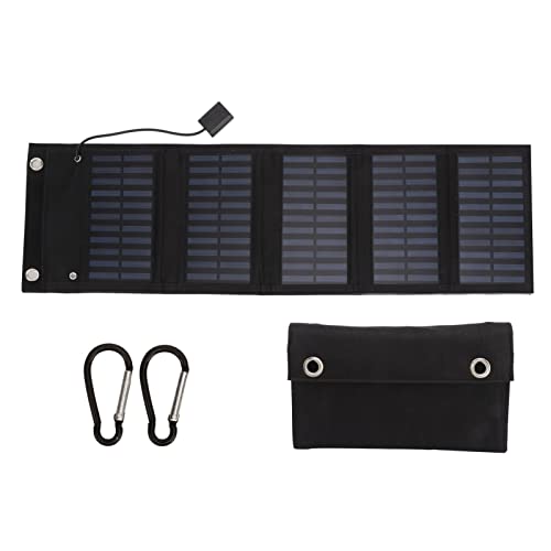 25W Monocrystalline Folding Solar Panel, IP65 Waterproof with LED Indicator