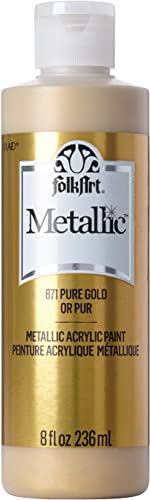 DecoArt Dazzling Metallics 2-Ounce Emperor's Gold Acrylic Paint (2 PACK)