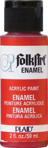 FolkArt Engine Red Enamel Glass & Ceramic Paint (2 oz)