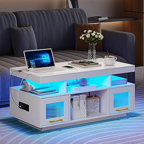 Modern Smart Coffee Table With Built-Inch Fridge, Bluetooth Speaker, W —  Brother's Outlet
