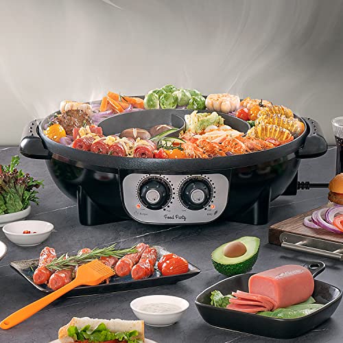 Food Party Electric Grill and Hot Pot