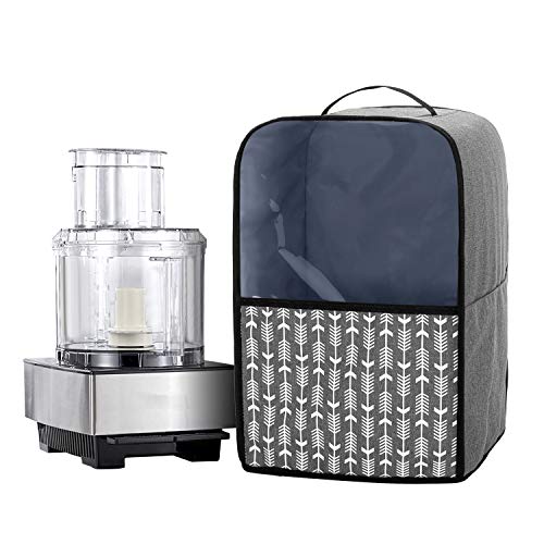 Food Processor Dust Cover with Pockets and Top Handle