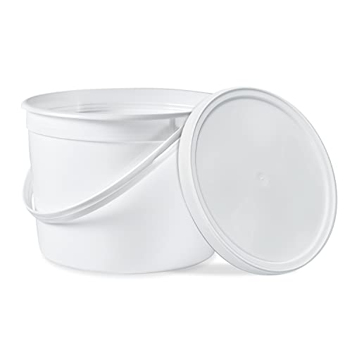 Food Safe Freezer Safe Round Plastic Bucket with Lids