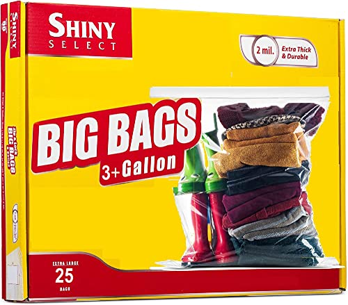 Food Storage Bags - 3.5 Gallon Large Freezer Bags