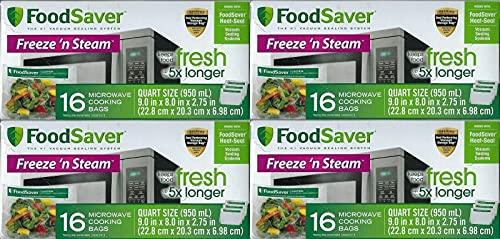 FoodSaver Microwavable Cooking Bags - 16 Count