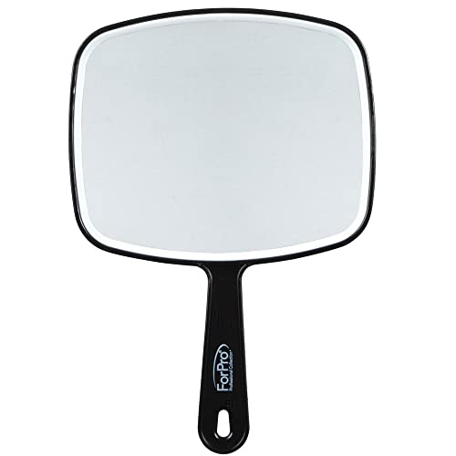 ForPro Professional Collection Hand Mirror - Distortion-Free Black